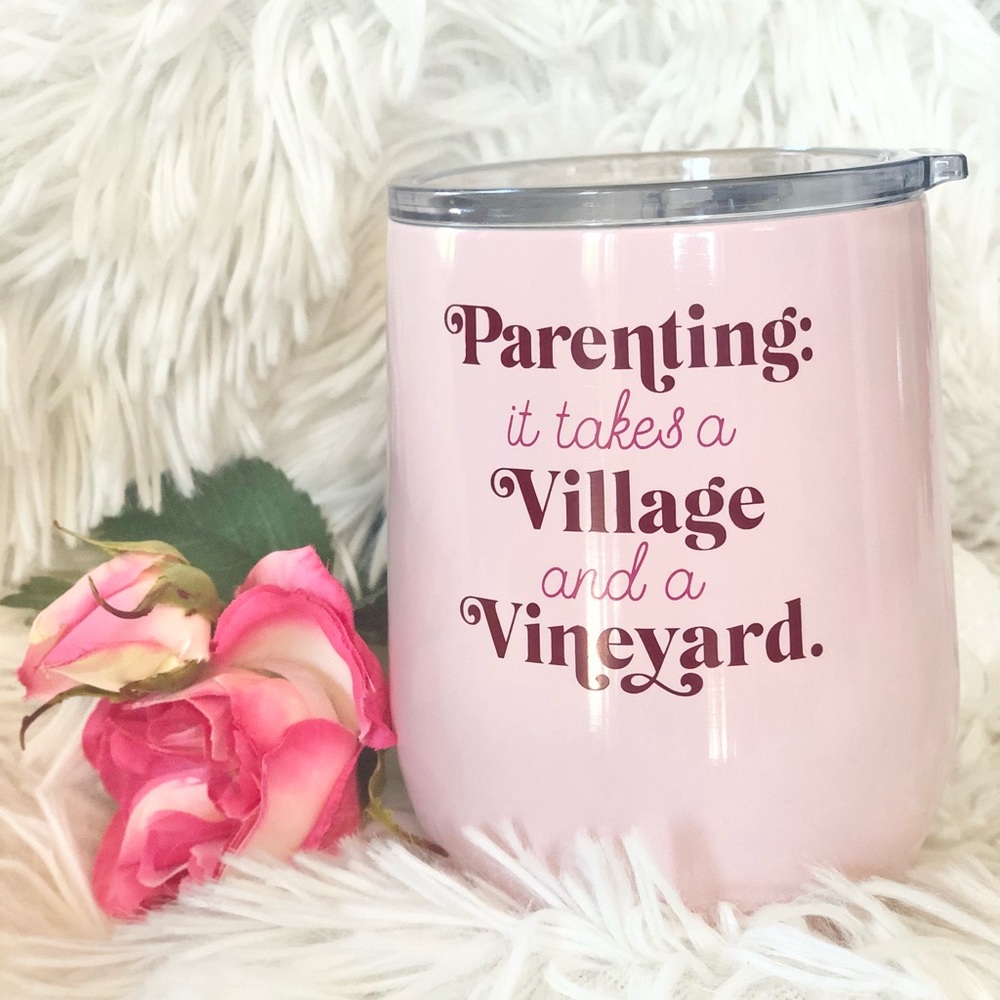 🆕New with tags Gorgeous “parenting” Wine tumbler